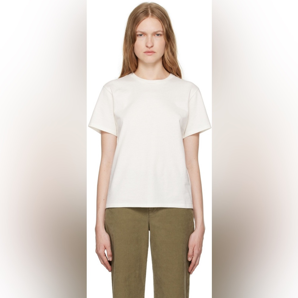 The Row White Calibi T-shirt - Picture 2 of 7